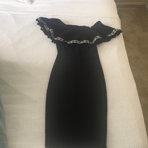 Off shoulder black dress